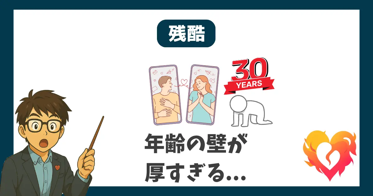 残酷 年齢の壁が厚すぎる