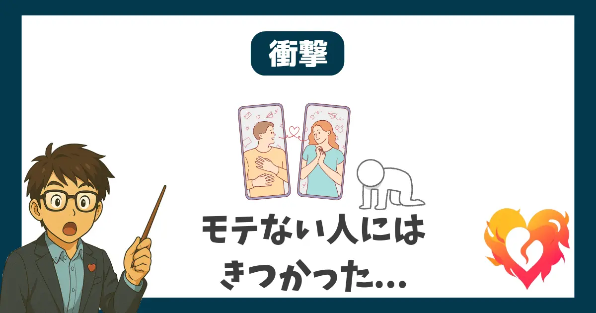 衝撃 モテない人にはきつかった...